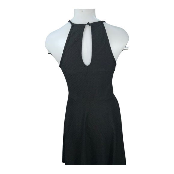 Mossimo Womens Skater Dress Sz M Ebony Solid Polyester Blend Elegant - Picture 3 of 6